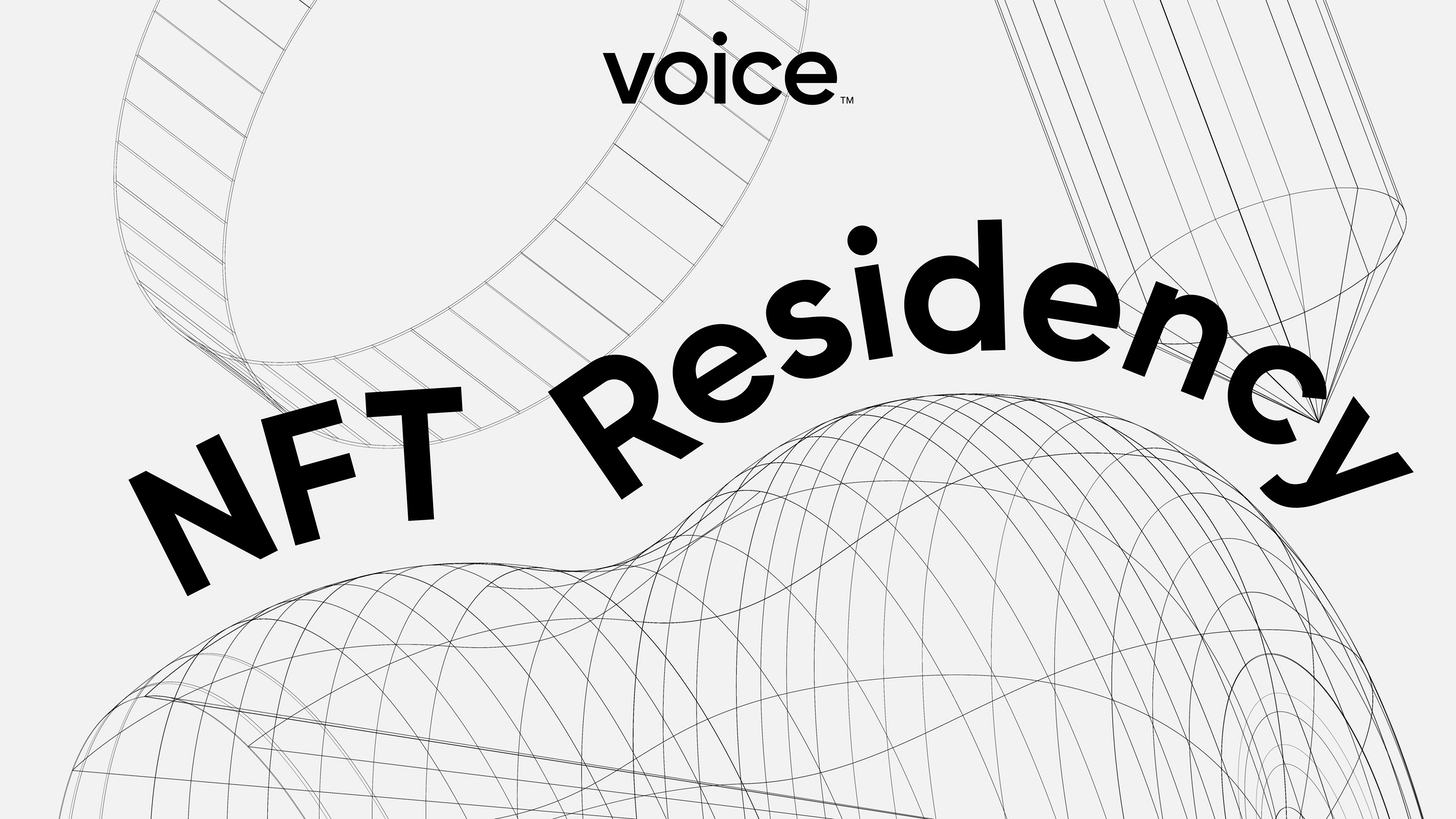 Voice NFT Residency Program 2022 for Creators worldwide