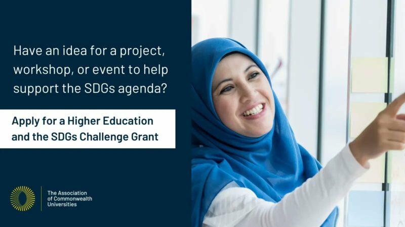 ACU Higher Education & the SDGs Challenge Grants 2022 (up to £2,500)