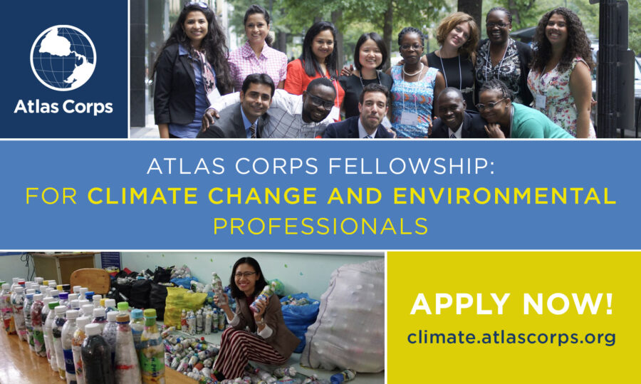 Atlas Corps Fellowship 2022 for Climate Change and Environmental Professionals