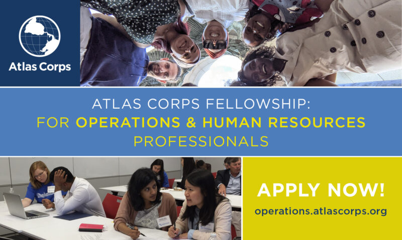 Atlas Corps Fellowship 2022 for Operations & Human Resources Professionals