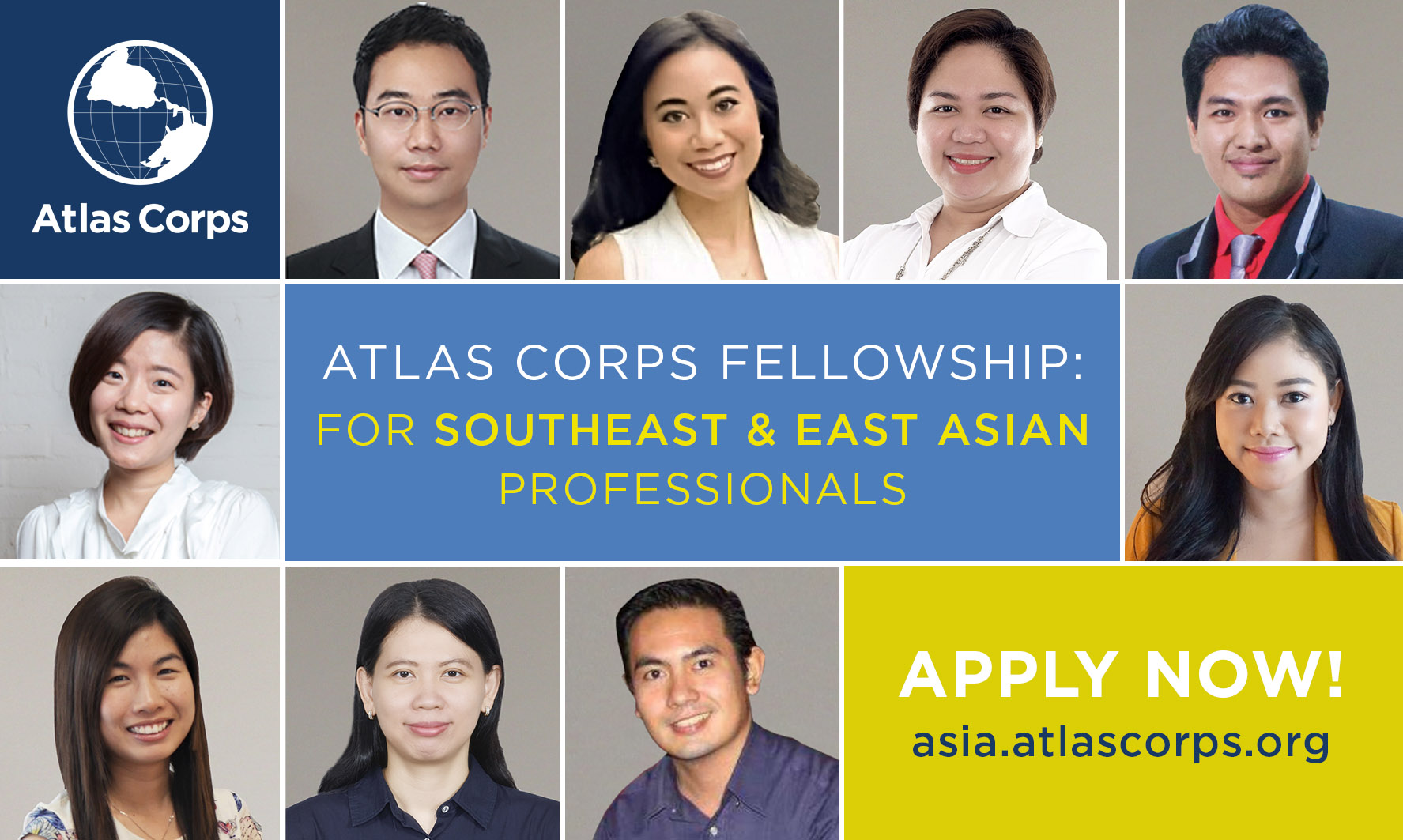 Atlas Corps Fellowship 2022 for Southeast and East Asian Professionals