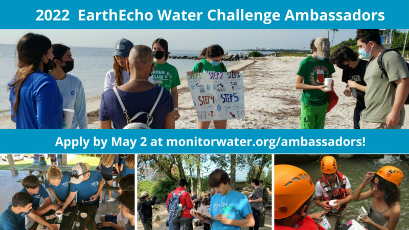 EarthEcho Water Challenge Ambassador 2022-2023 [U.S. only]