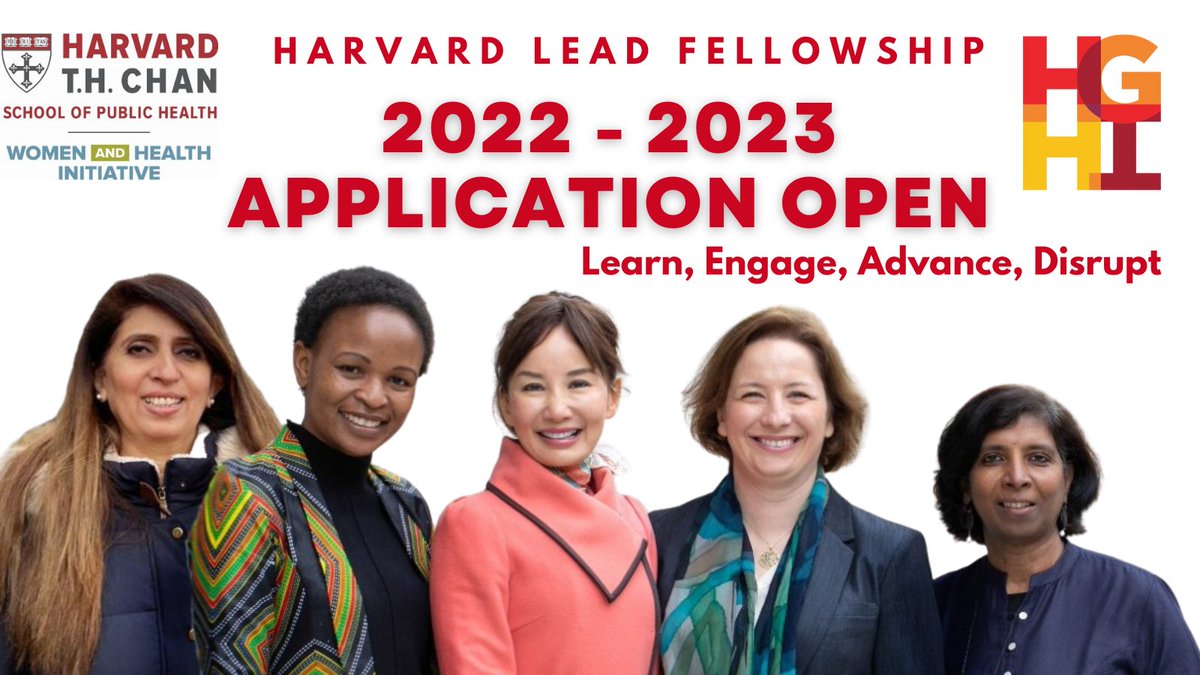 Harvard Lead Fellowship for Promoting Women in Global Health 20222023