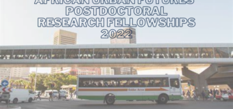 African Urban Futures Postdoctoral Research Fellowships 2022 (up to R350,000)