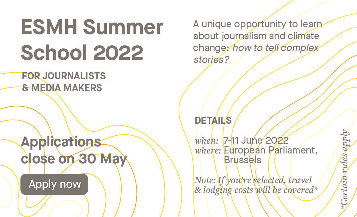 European Science-Media Hub (ESMH) Summer School 2022 for Journalists & Media Creators (Fully-funded to Brussels)