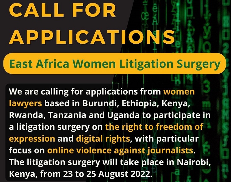 Media Defence East Africa Women Litigation Surgery 2022