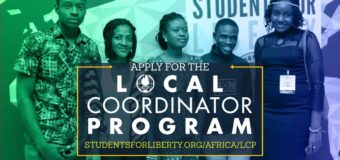 Students For Liberty Local Coordinator Program 2022 for Student Leaders in Africa
