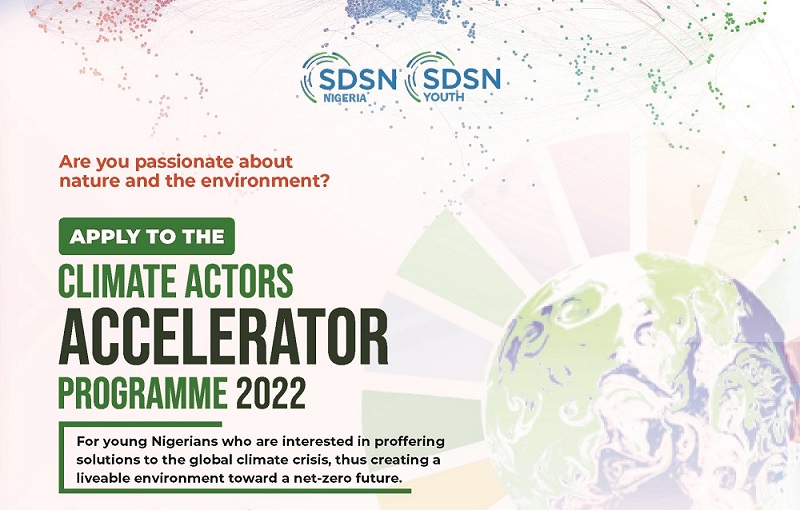 UN SDSN Youth Nigeria Climate Actors Accelerator Programme 2022