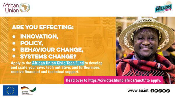 African Union Civic Tech Fund (AUCTF) Fellowship 2022 (up to EUR 4,000)
