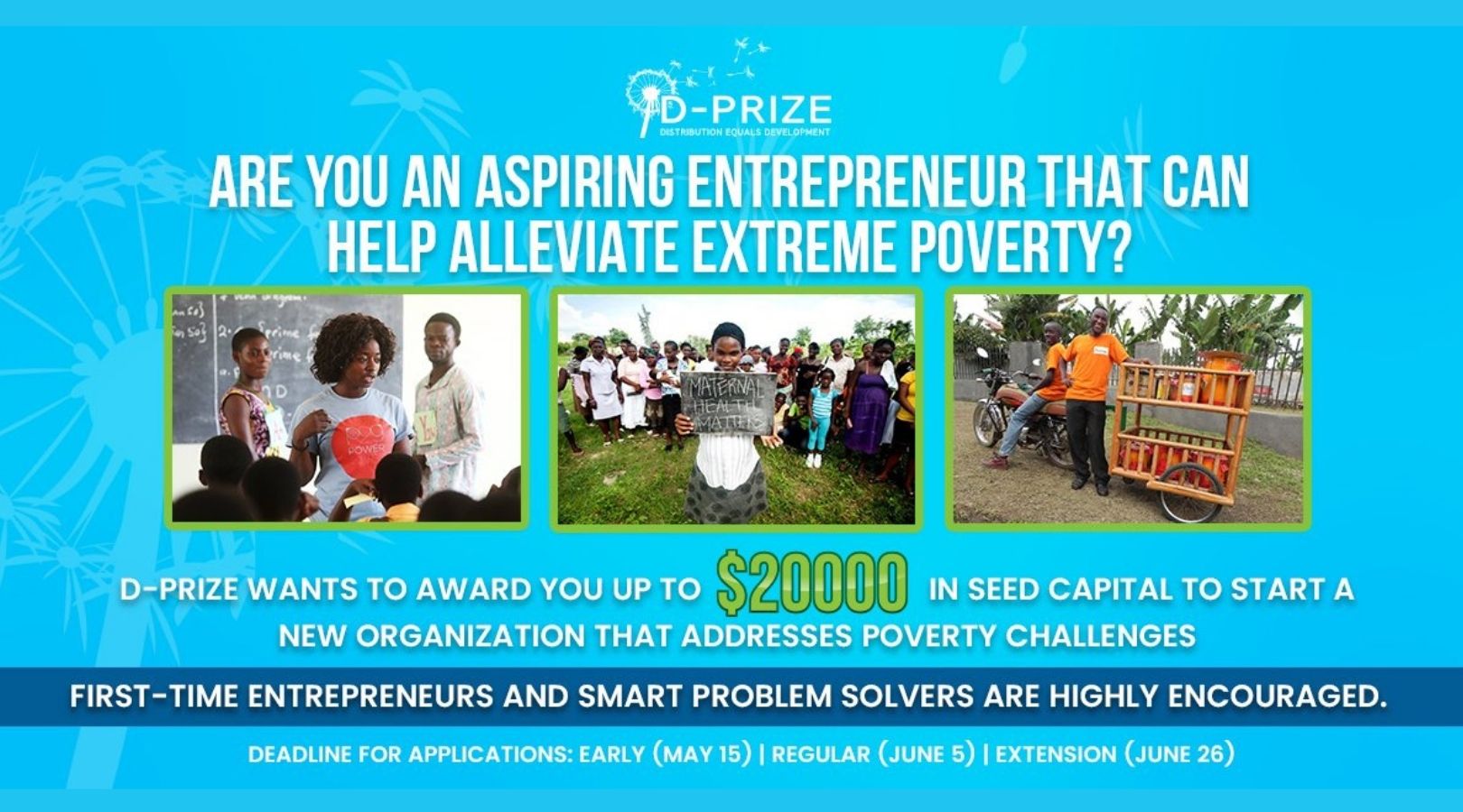 D-Prize Challenge 2022 for Aspiring Entrepreneurs (Up to $20,000)