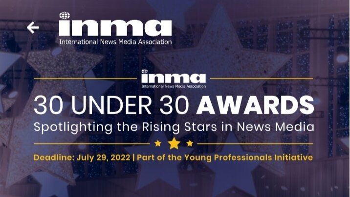 International News Media Association (INMA) 30 Under 30 Awards 2022