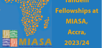 MIASA Tandem Residential Fellowships 2023/2024 at the University of Ghana