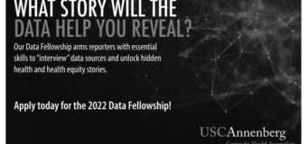 USC Annenberg Center for Health Journalism Data Fellowship 2022 [U.S. only]