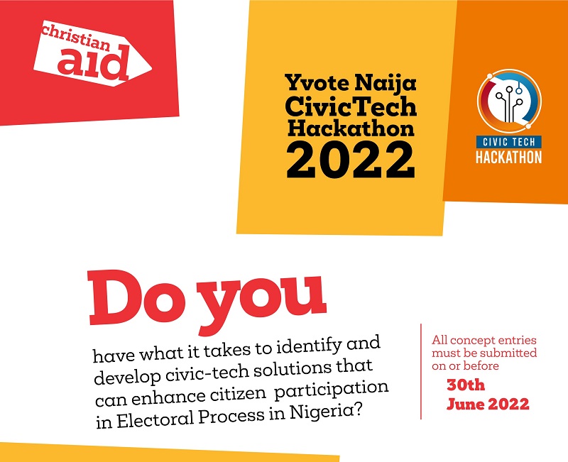 YVote Naija CivicTech Hackathon 2022 for Young Social Innovators in Nigeria (up to $5,000)