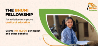 Bhumi Fellowship 2022 for Young Indians (Rs 18,000 grant)