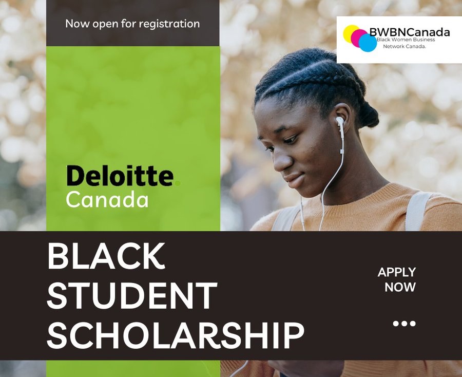 Deloitte Canada Black Student Scholarship 2022 (up to $5,000)