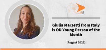 Giulia Marzetti from Italy is OD Young Person of The Month for August 2022