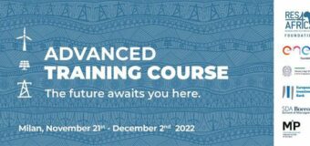 RES4Africa Foundation Advanced Training Course 2022 (Funded to Milan, Italy)