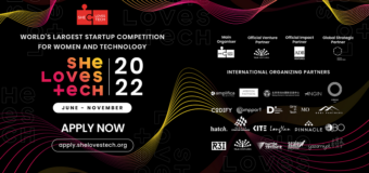 She Loves Tech Global Startup Competition 2022 (Over $500,000 worth of prizes)