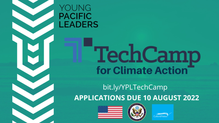 Young Pacific Leaders TechCamp for Climate Action Workshop 2022