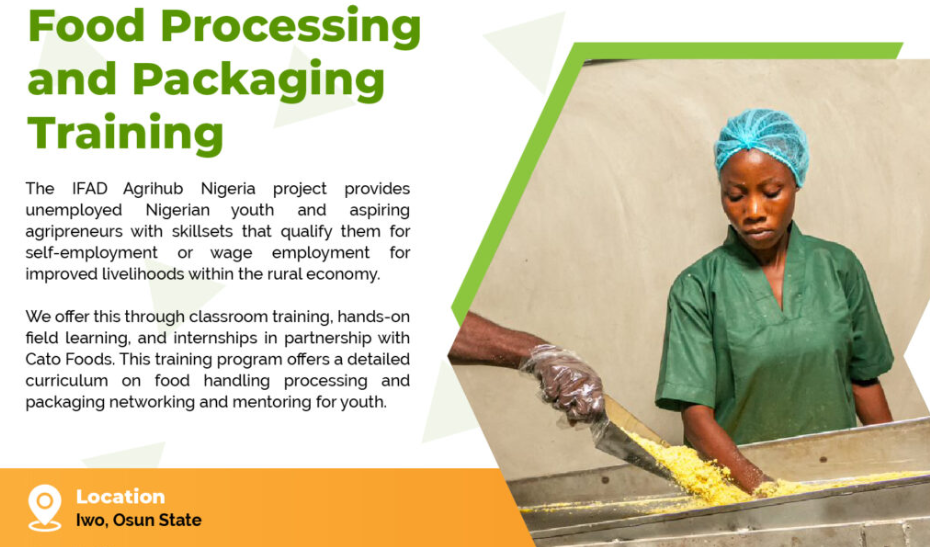 IFAD Agrihub Nigeria Food Processing & Packaging Training 2022