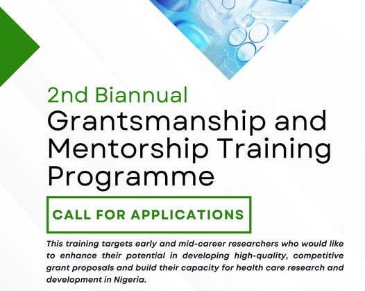 Nigerian Institute of Medical Research (NIMR) Grantsmanship & Mentorship Programme 2022 (Funded)