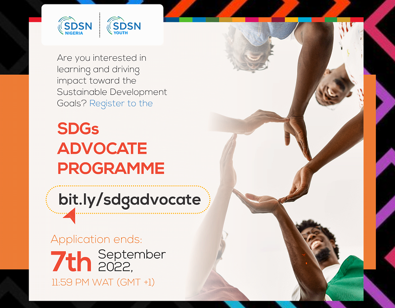 UN SDSN Youth – Nigeria SDG Advocate Programme 2022