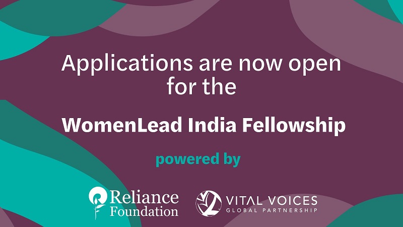 Reliance Foundation/Vital Voices WomenLead India Fellowship Programme 2022
