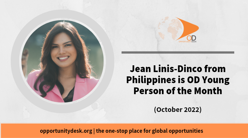Jean Linis-Dinco from Philippines is OD Young Person of The Month for October 2022
