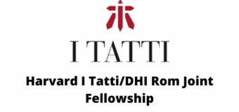 I Tatti/DHI Rom Joint Fellowship for African Studies 2023-2024 ($3,000 Stipend)