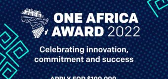 Apply for the ONE Africa Award 2022 ($100,000 prize)