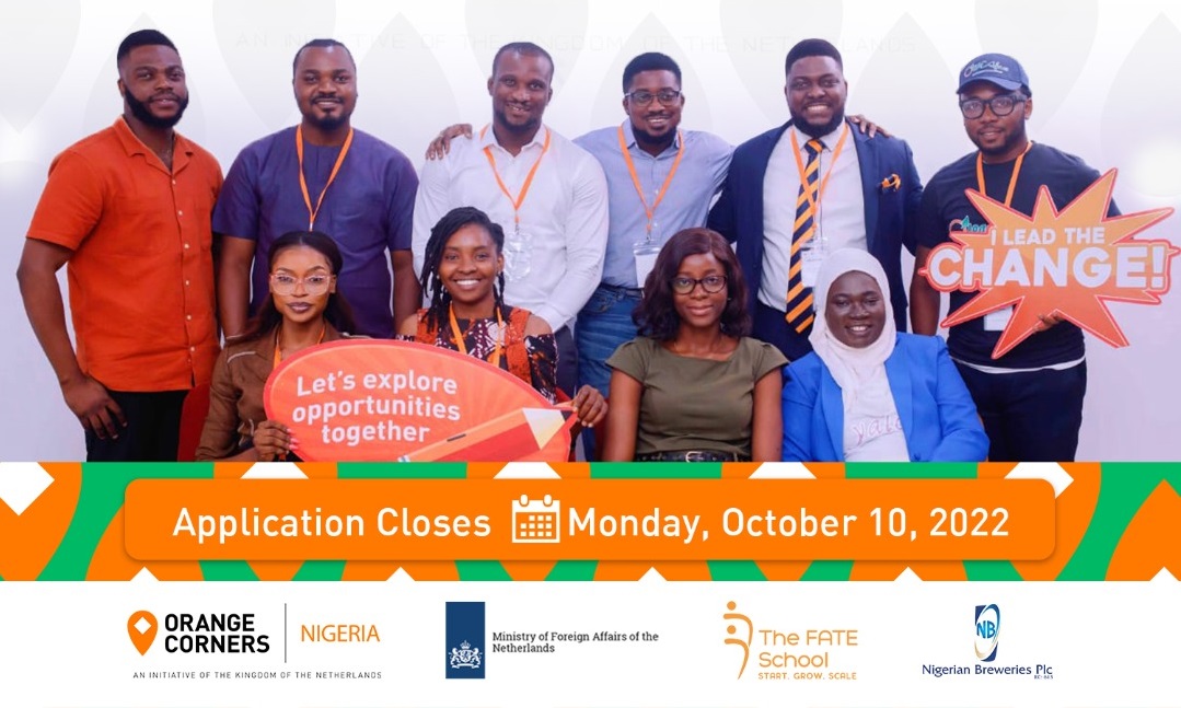 Orange Corners Nigeria Programme 2022 for Entrepreneurs (up to €40,000 in funding)