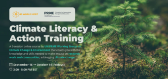 QS World Merit/UN PRME Climate Literacy & Action Training 2022