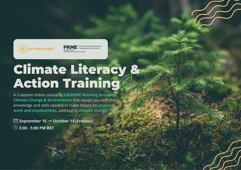 QS World Merit/UN PRME Climate Literacy & Action Training 2022