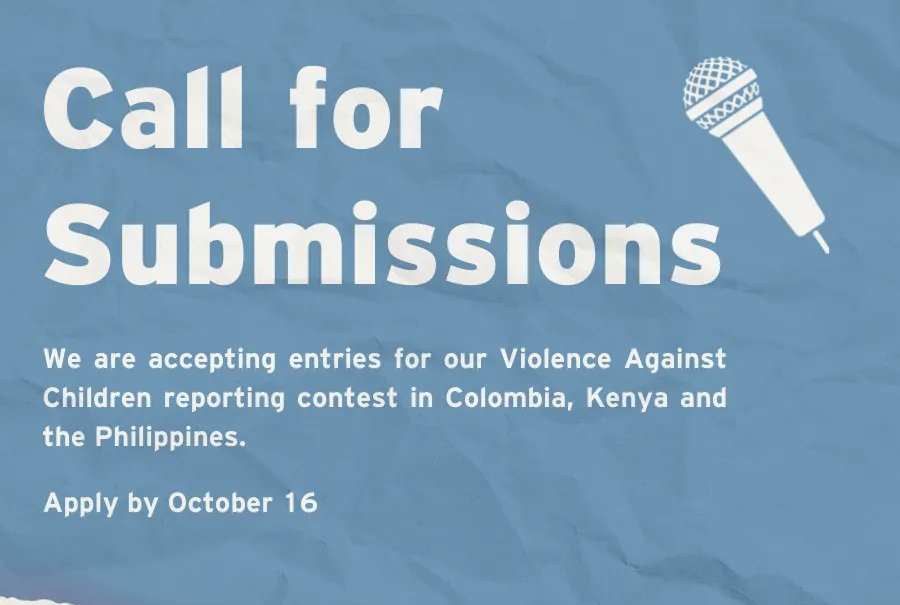 WHO/ICFJ Violence Against Children Reporting Contest 2022 ($1,000 prize)