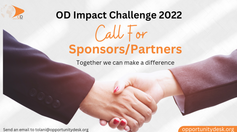 Call for Partners, Sponsors & Mentors for the 2022 OD Impact Challenge!