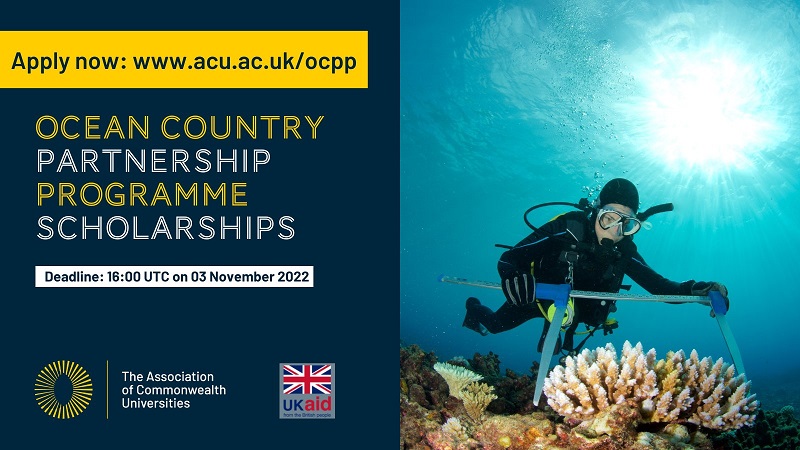 Ocean Country Partnership Programme (OCPP) Scholarships 2022/2023 (Fully-funded)
