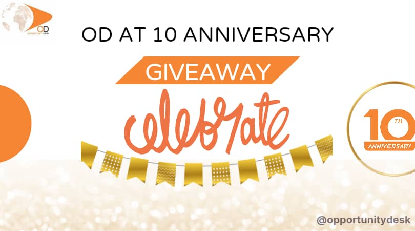 Opportunity Desk at 10 Giveaway: Get Creative and Join the Contest