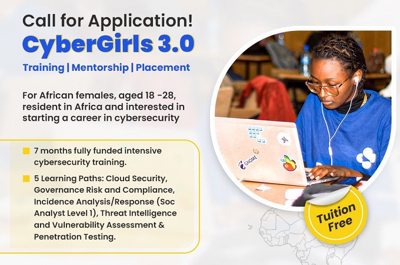 CyberGirls Fellowship Programme 2023 for Female Africans (Fully-funded)