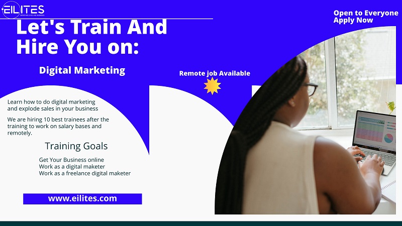Apply to Eilites Digital Marketing Training & Recruitment 2023