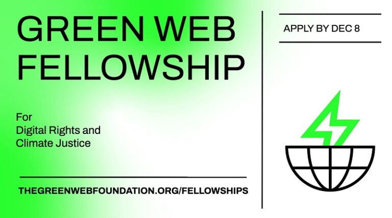 Green Web Foundation Fellowship Programme 2023 – Opportunity Desk
