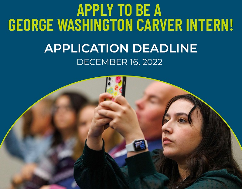 George Washington Carver Internship Programme – Spring 2023 ($1,500 stipend)