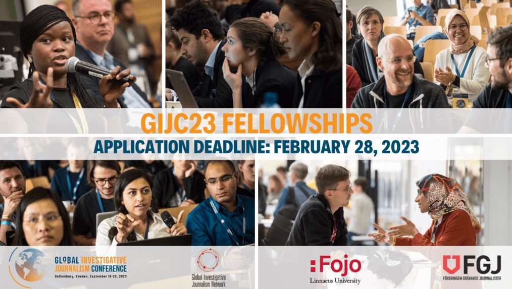 Global Investigative Journalism Conference 2023 Fellowships for Journalists (Funded to Sweden)