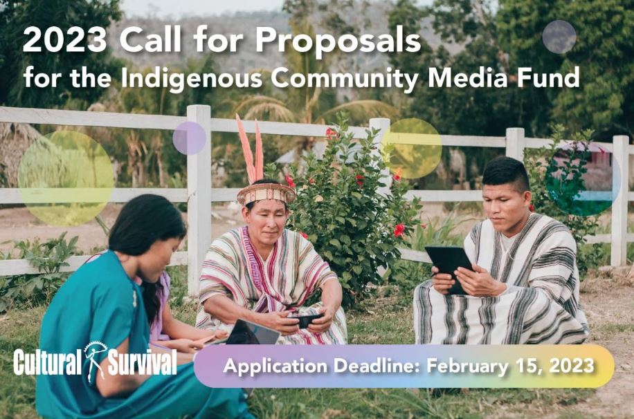 Call for Proposals: Indigenous Community Media Fund 2023 (up to $12,000)