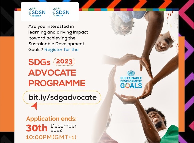 UN Sustainable Development Solutions Network SDGs Advocate Programme 2023 [Nigerians Only]