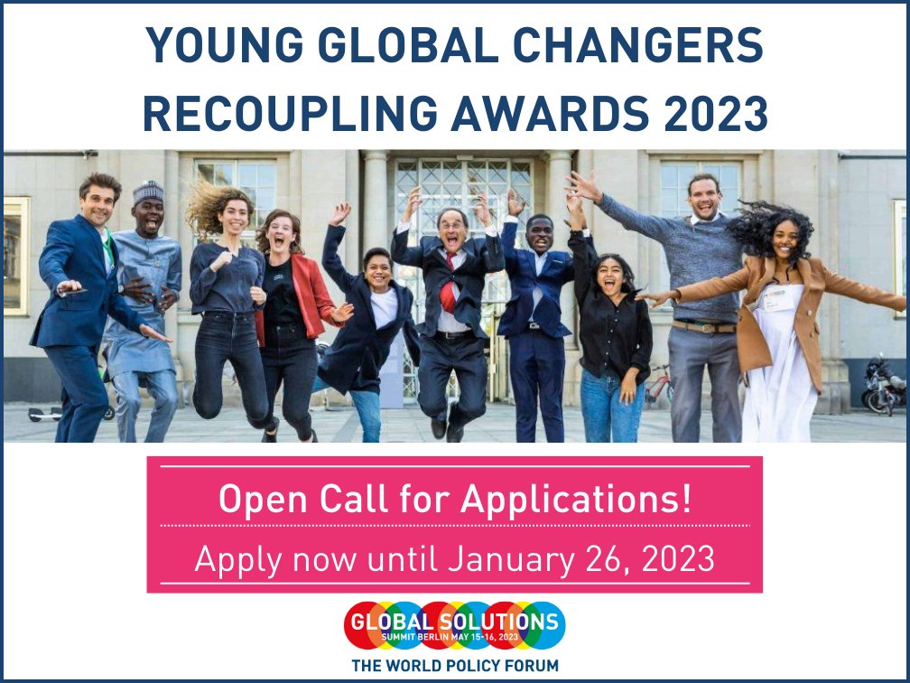 Young Global Changers Recoupling Awards 2023 (€5,000 prize)
