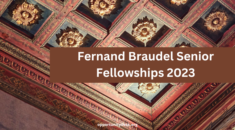 Fernand Braudel Senior Fellowships 2023 at European University Institute (€3,000 stipend)