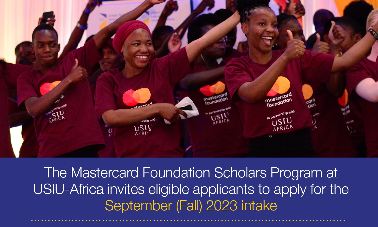 Mastercard Foundation Scholars Programme at USIU-Africa 2023 (Fully-funded)
