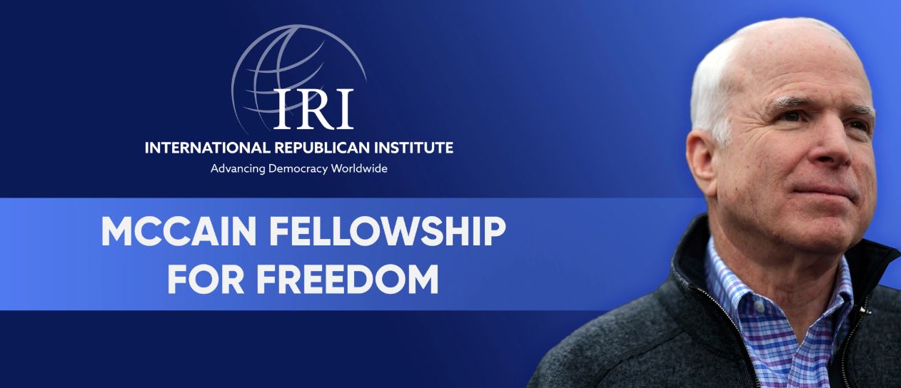 McCain Fellowship for Freedom 2023 for Young Leaders (Funded to the U.S.)