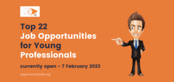 22 Job Opportunities for Young Professionals – February 7, 2023